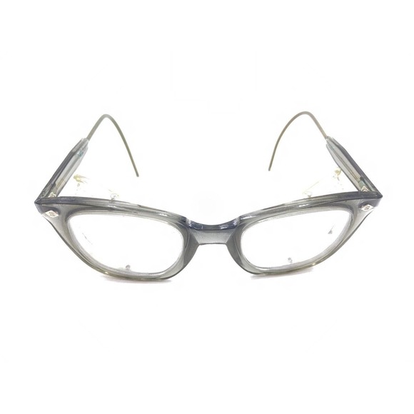 Sellstrom Vintage Smoke Gray Square Side Shields Eyeglasses Frames 150 Men Women - Picture 2 of 12